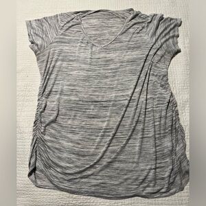 Motherhood maternity gray v-neck shirt